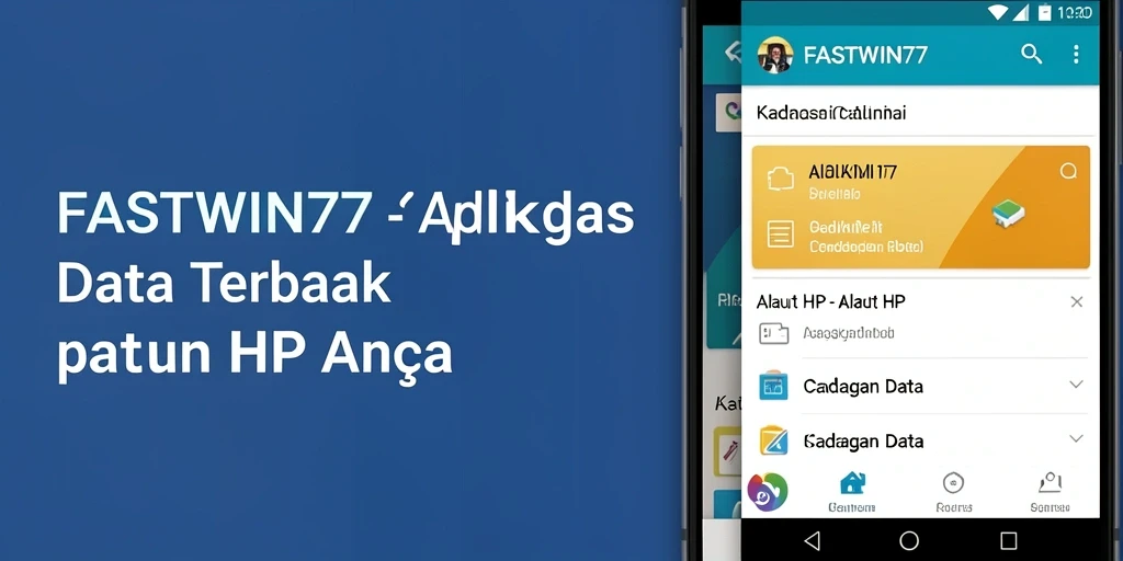 Antarmuka FASTWIN77 yang intuitif dan mudah digunakan untuk cadangan data.