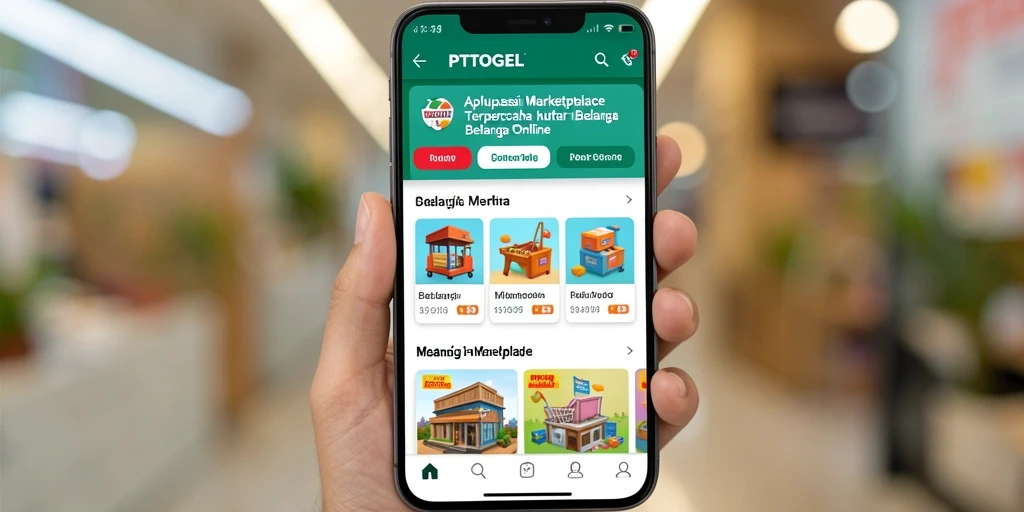 Screenshot utama PTTOGEL menampilkan antarmuka belanja yang user-friendly dan informatif.