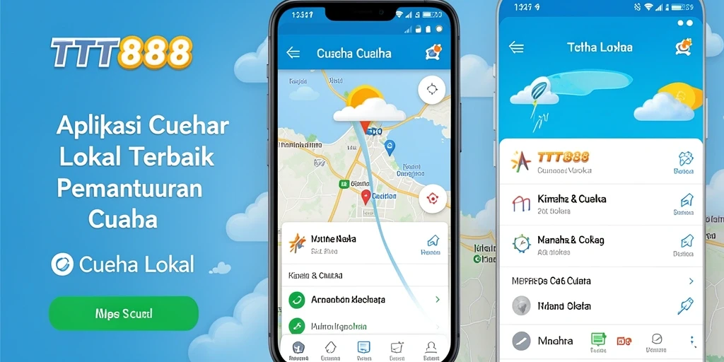 Tampilan antarmuka Cuaca Lokal TTT888 yang informatif dan mudah dipahami.