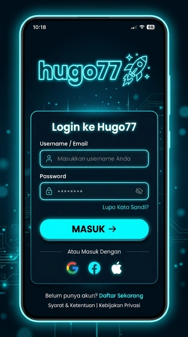 Cara Mudah Masuk Akun hugo77 di Android